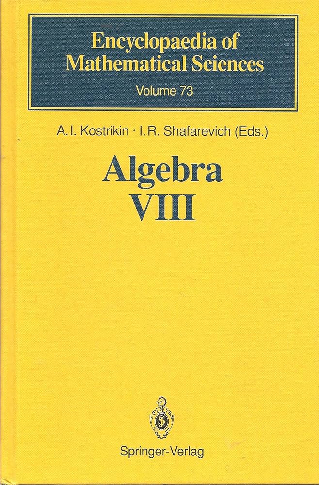 Amazon.com: Algebra VIII: Representations of Finite
